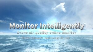 Drone air quality online monitor